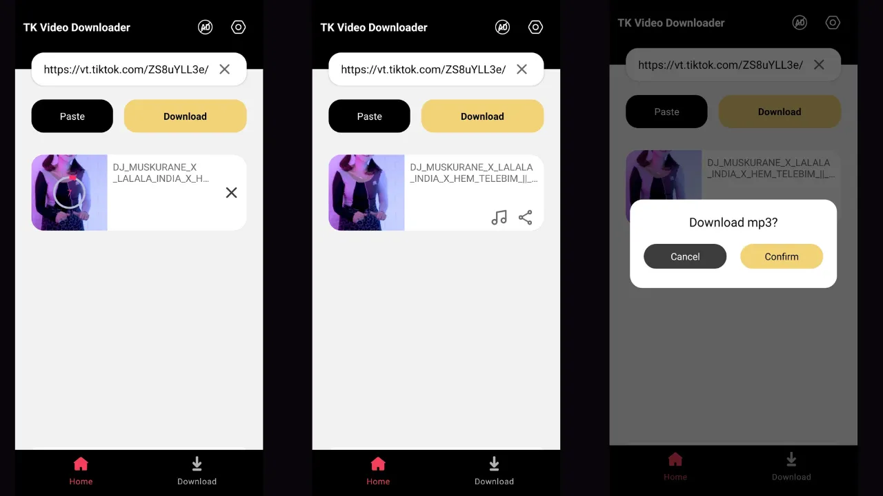 Baixe vídos do TikTok como MP3 usando o Tikmate sem marca d'água